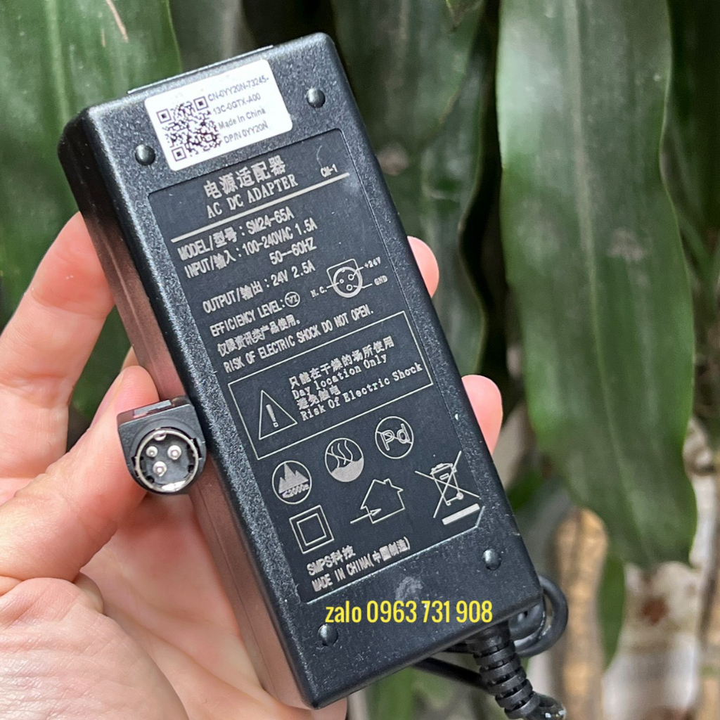 Dây nguồn máy in kpos zy307 ZY309 24V 2.5A hàng chất lượng cao