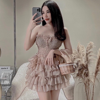 ĐẦM TẦNG TẶNG KÈM KHOÁC BIGSIZE
