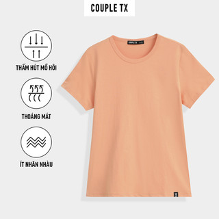 Áo thun nữ couple tx trơn basic regular fit wts 2288