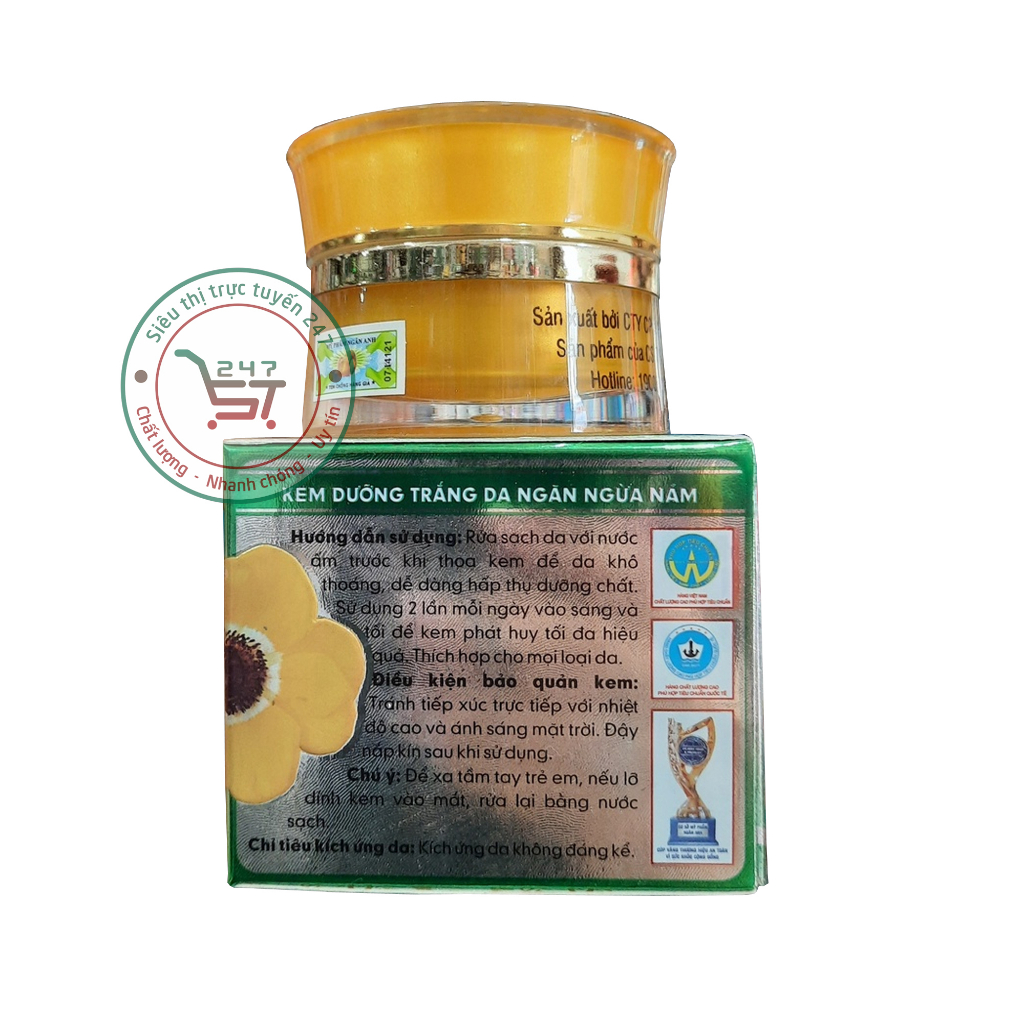 Kem dưỡng Trắng da mặt Bảo Xinh Ngăn ngừa Nám Tái tạo da 10g 20g 30g