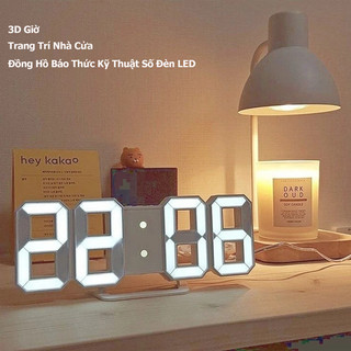 Đồng hồ LED 3D treo tường, để bàn thông minh Smart Clock