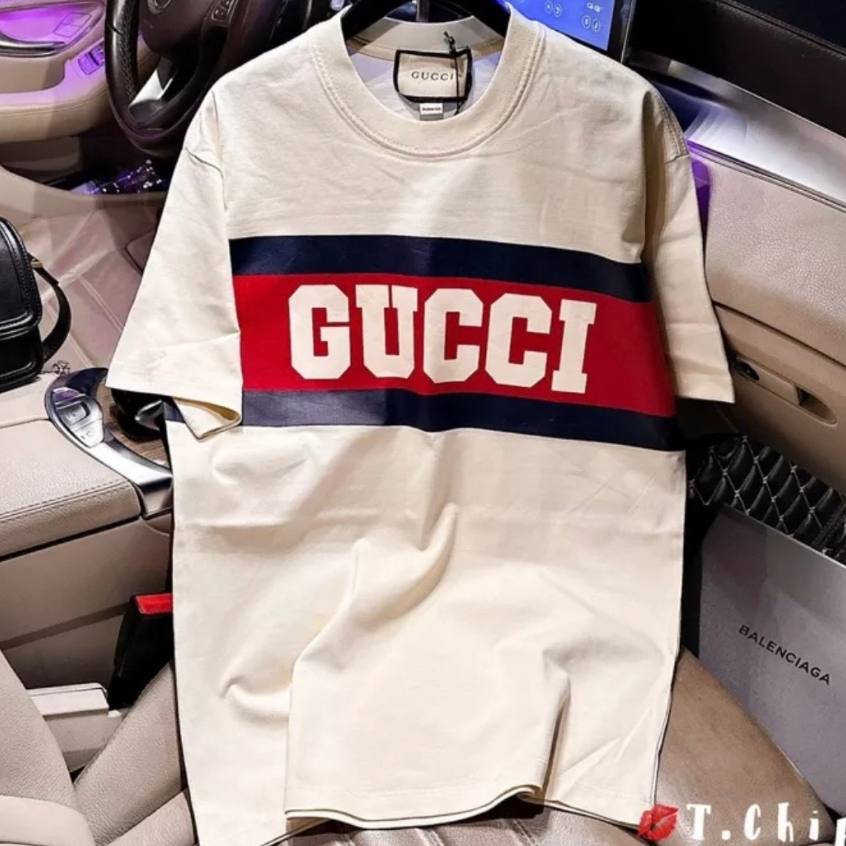 Áo Thun Gucci Form Rộng Tay Lỡ Vải Cotton 100%