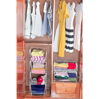 Combo 10 kệ để quần áo, kệ chia ngăn tủ quần áo bằng kim loại cứng cáp, chắc chắn, độ bền vĩnh cửu