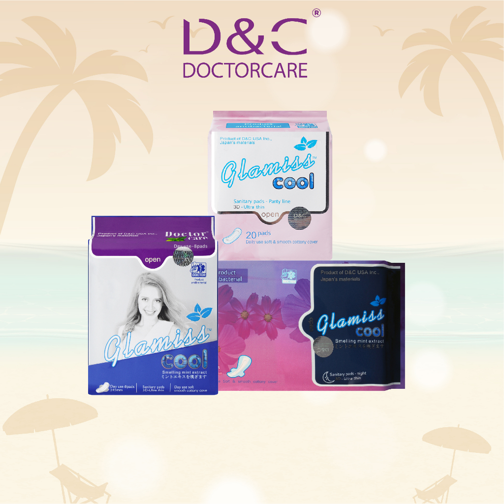 Băng vệ sinh thảo dược Glamiss Cool Combo chăm sóc toàn diện Ngày Đêm Hàng ngày