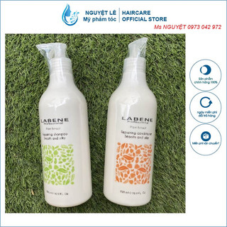 Gội xả Labene dưỡng sinh siêu tái tạo tóc hư tổn Repairing Smooth & Silky 500mlx2