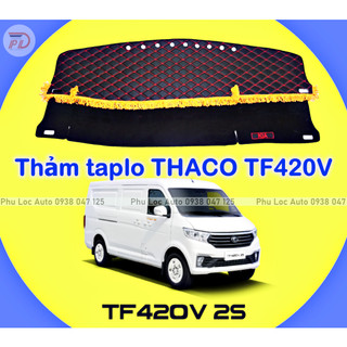 Thảm taplo xe tải Van Thaco TF420V 2 chỗ 945kg loại nhung và da cacbon cao cấp