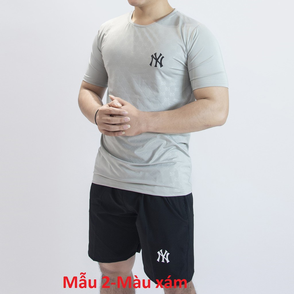 Bộ quần áo thể thao nam mùa hè chất thun lạnh, mềm mịn, co giãn 4 chiều, thoải mái, trẻ trung.