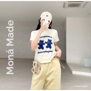 Áo thun baby tee moná - gummy kem