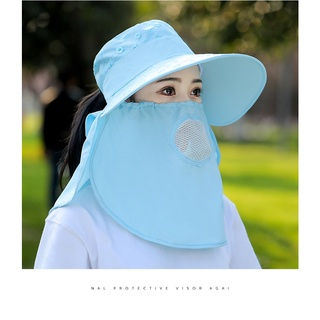 Mũ chống nắng kèm khẩu trang và khăn trùm kín mã P003