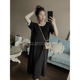 Váy xuông tăm basic form rộng Khánh Lê