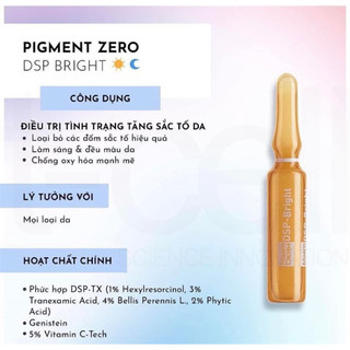 (tách set unbox 5 ống 2ml) Tinh chất Martiderm Pigment Zero DSP Bright