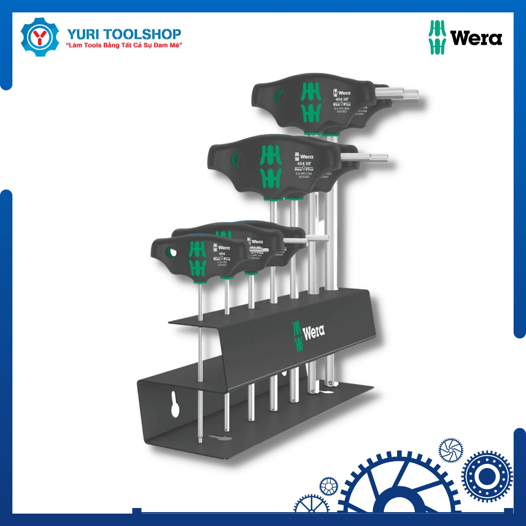 Bộ Tuốc Nơ Vít Lục Giác Tay Cầm Chữ T Wera - 05023453001