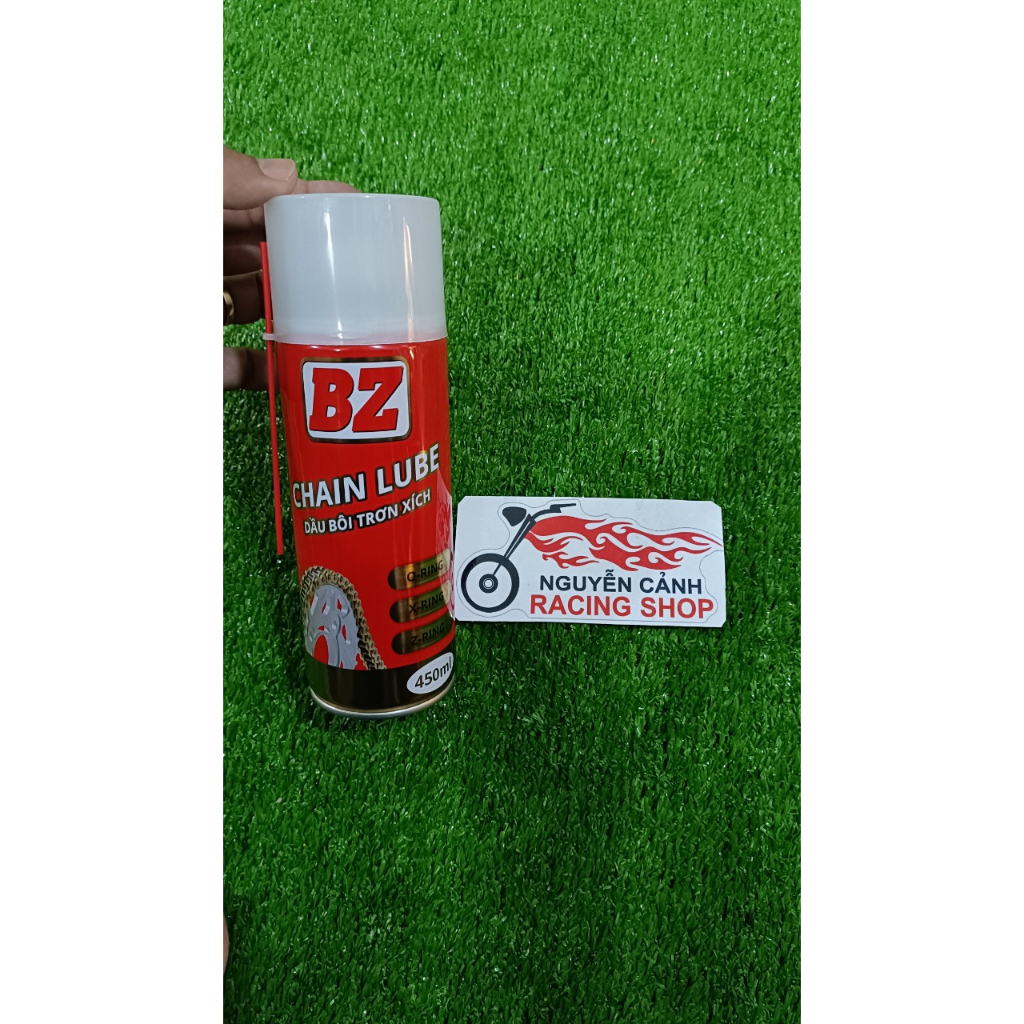 Xịch sên BZ đỏ CHAIN LUBE chai 450ML-dầu bôi trơn xích