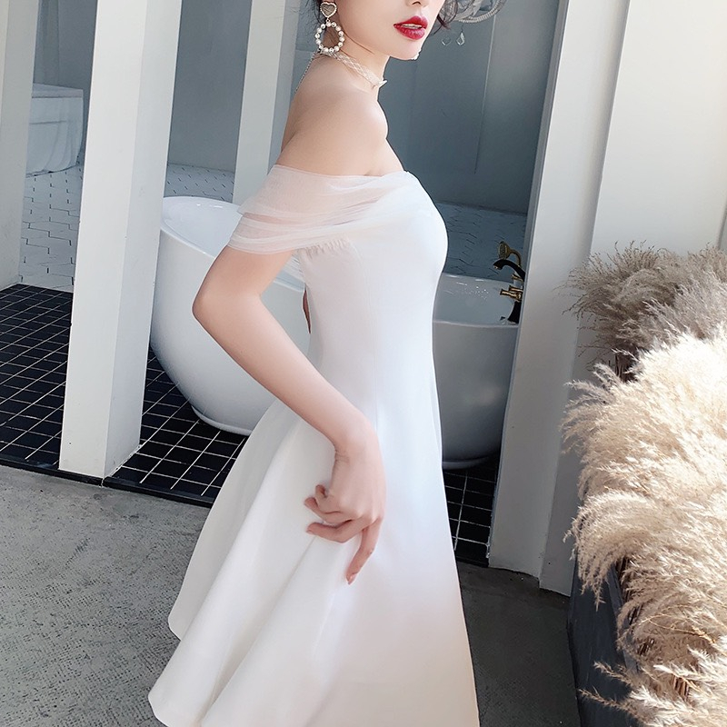 VÁY / ĐẦM DÁNG XOÈ CÚP NGỰC TRỄ VAI REN TIỂU THƯ CỰC SANG CHẢNH