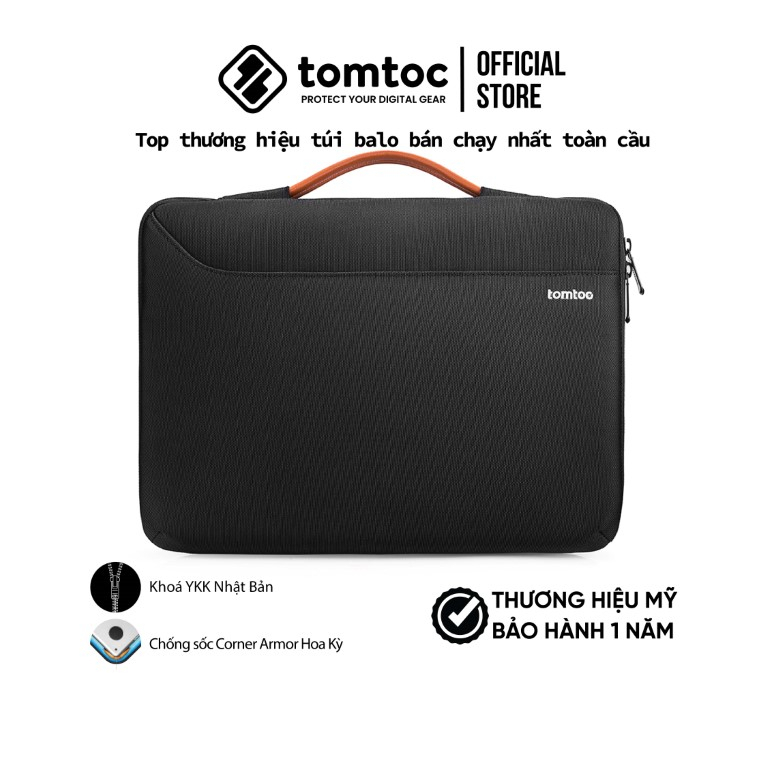Túi xách chống sốc  Tomtoc  Spill-Resistant Macbook Pro/Air M1 13/15/16” Gray - A22, Hàng chính hãng