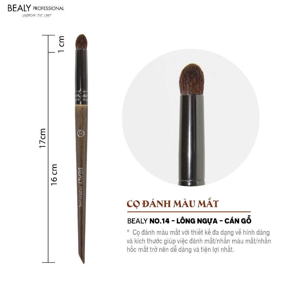 Cọ Đánh Màu Mắt/ Nhấn Hốc Mắt Bealy LT26C- NO.14