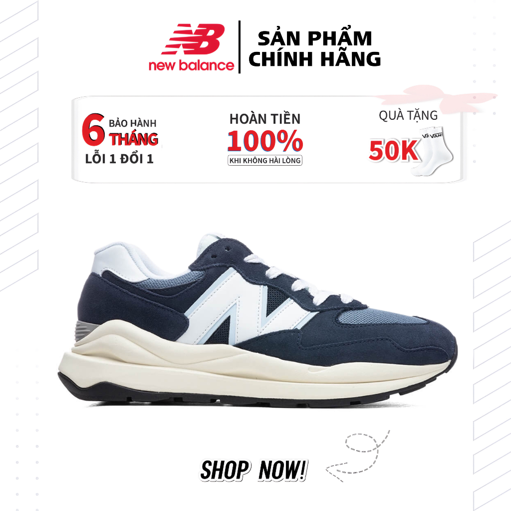 New balance 5740 navy giày chính hãng nam&nữ