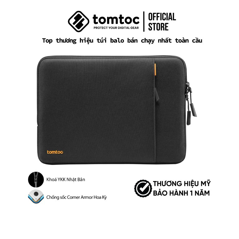 Túi chống sốc  Tomtoc Protective 360 cho Macbook Air/Pro 13/ Pro 14/ Pro 16 - Hàng chính hãng