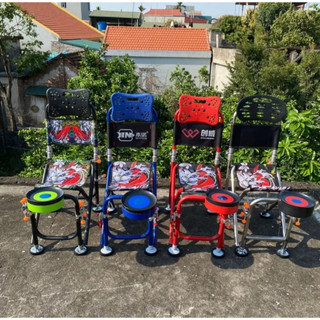 Ghế câu đài địa hình ghế câu cá chép tựa cao chân đen - đầy đủ phụ kiện hiện tại bên em có 3 mẫu ghế cá chép