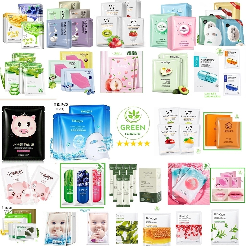 Combo Mặt Nạ Giấy Đủ Loại
