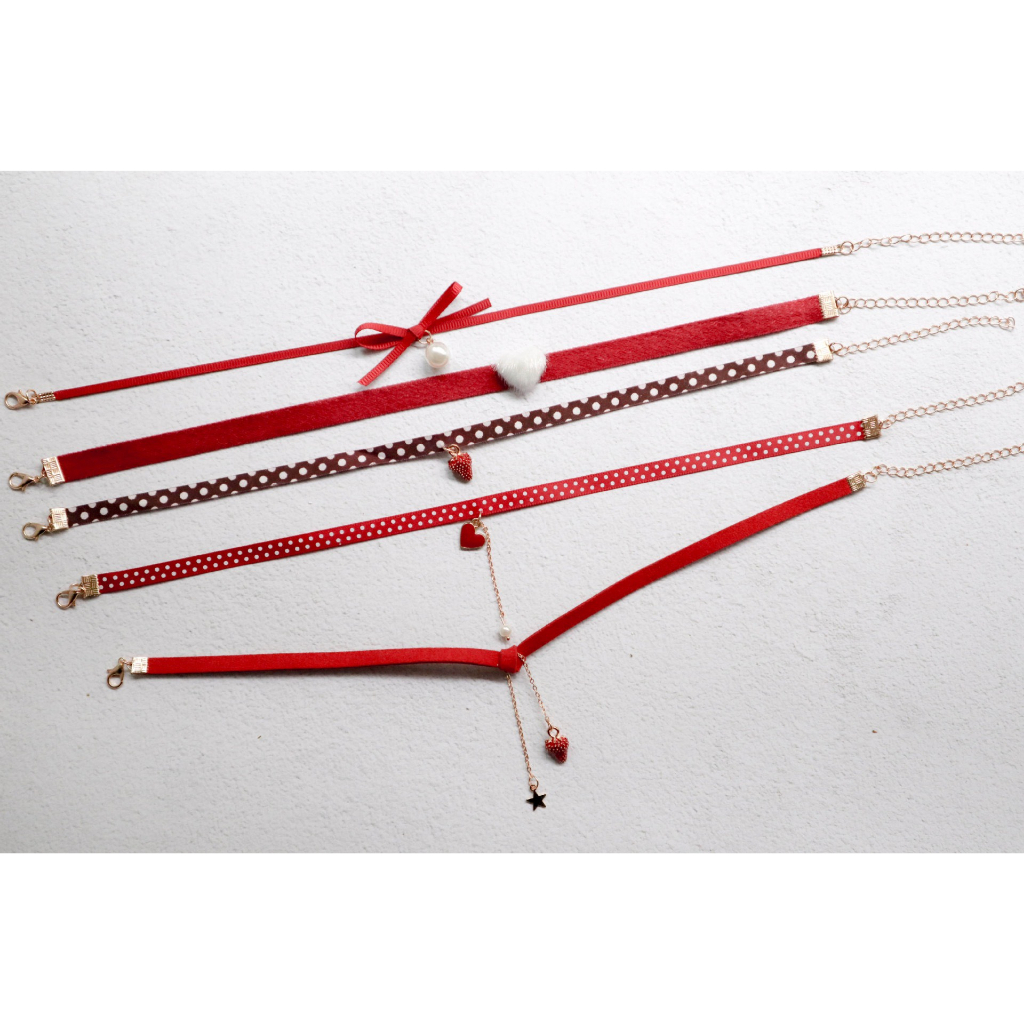 BST Choker tông màu đỏ quyễn rũ nồng cháy A-CK19-24 Maycorner