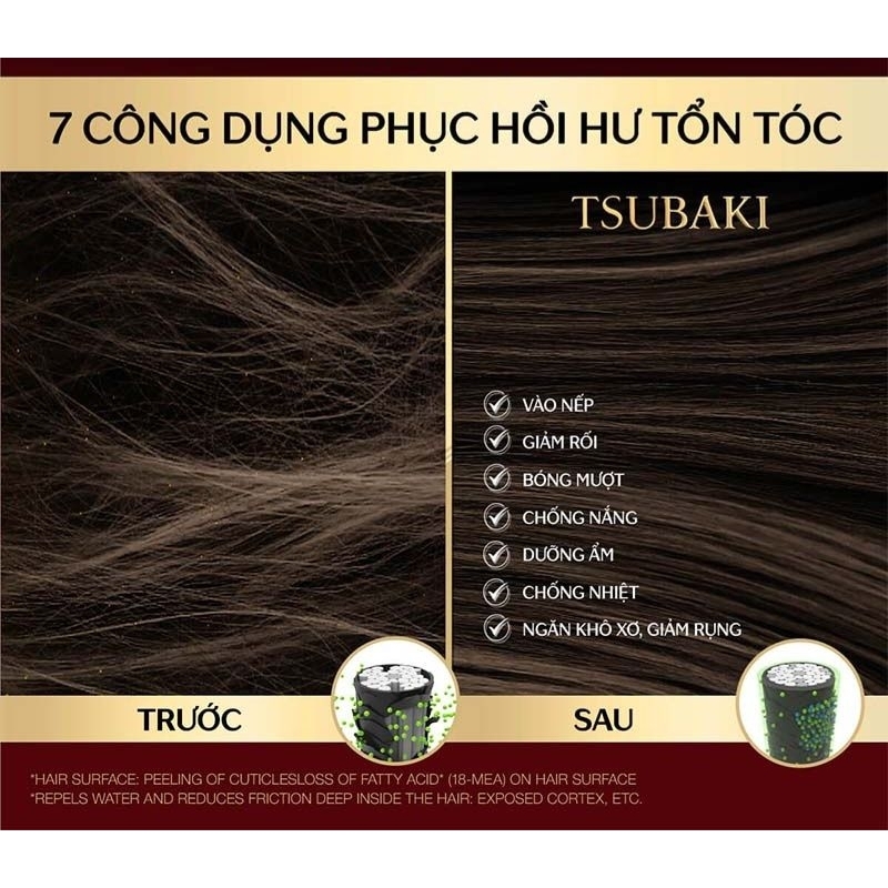 Xịt dưỡng tóc Phục hồi hư tổn Tsubaki Premium Repair Hair Water 220ml