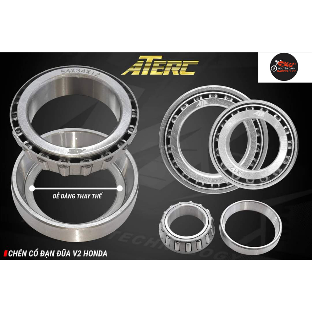Chén cổ đạn đũa ATE.V2 cho xe HONDA