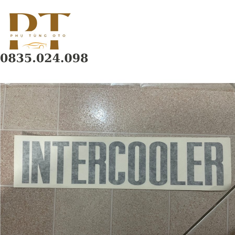 Tem giấy trang trí Chữ Ecounty, INTERCOOLER + 6.5% phí sàn