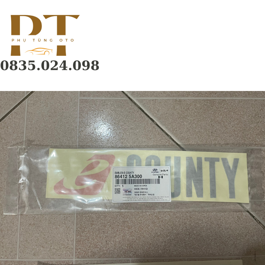 Tem giấy trang trí Chữ Ecounty, INTERCOOLER + 6.5% phí sàn