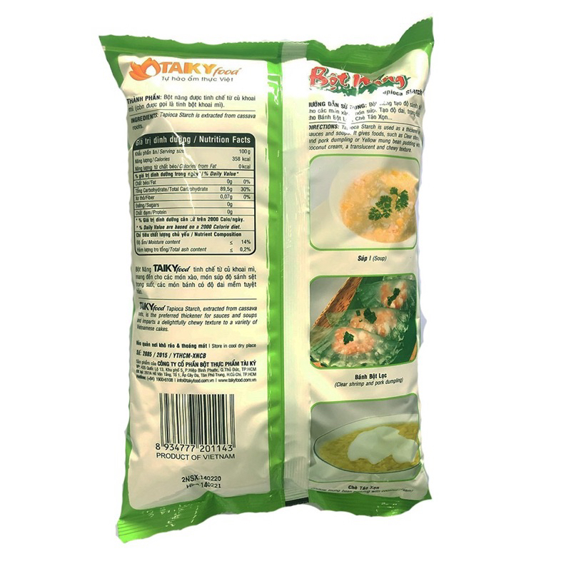 BỘT NĂNG TÀI KÝ - gói 1kg