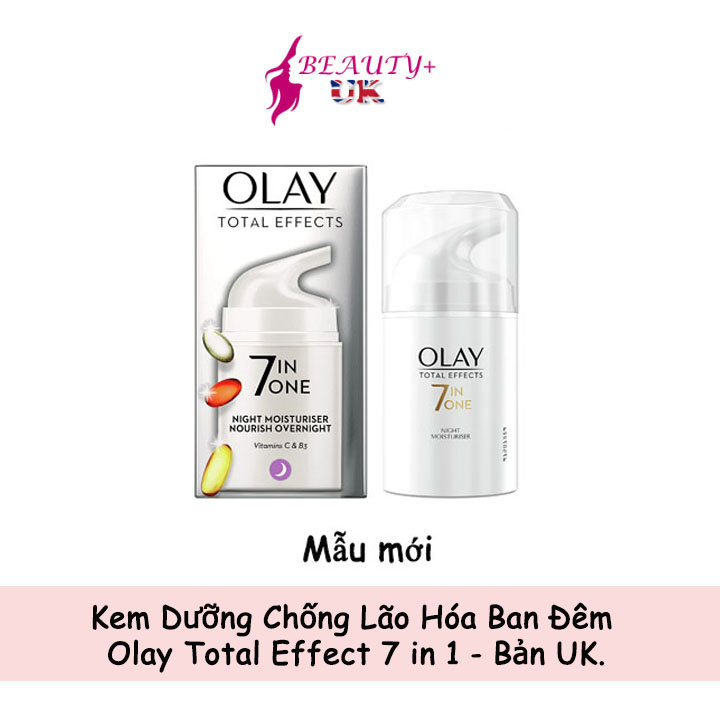 Kem Dưỡng Chống Lão Hóa Ban Đêm Olay Total Effect 7 in 1 Bản UK