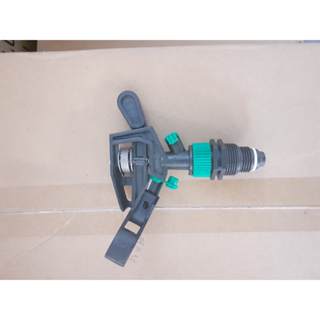 Béc tưới phun mưa cánh đập 2 tia 323-3 Ren ngoài 21-27, béc quay 360 độ xanh lá đen