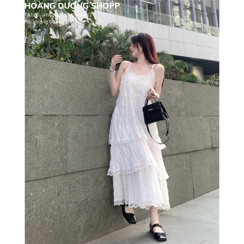 Váy Maxi Dáng Dài 2 Dây, Đầm Đi Biển Maxi Dáng Dài Bánh Bèo