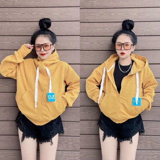 Áo khoác vân xỏ ngón xốp vuông