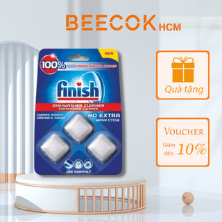 Viên vệ sinh máy rửa bát định kỳ FINISH, vỉ 3 viên dùng trong 1 tháng