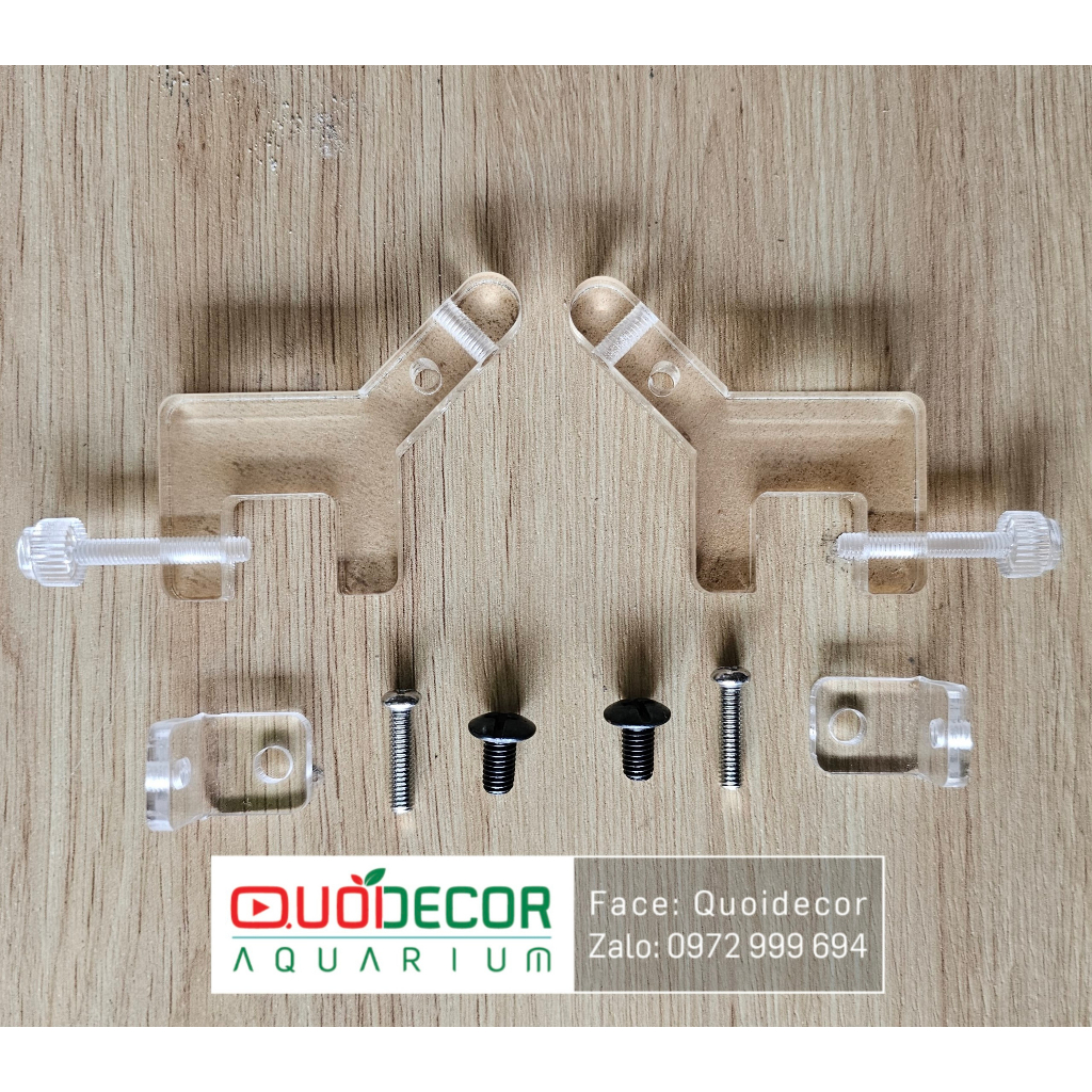 Quạt làm mát hồ thủy sinh DYI đôi, quạt tản nhiệt bể thủy sinh, chân quạt mica