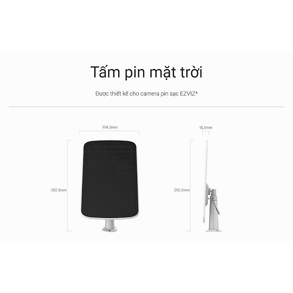Tấm pin năng lượng mặt trời cho camera Ezviz CB3 EB3 CB8 HB8  CMT-Solar Panel