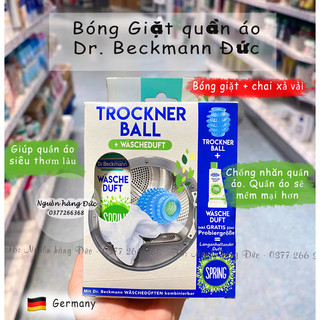 Bóng giặt Dr Beckmann Nội địa Đức (set bóng + nước xả siêu thơm)
