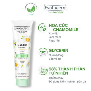Mặt nạ Evoluderm tinh chất Hoa Cúc Chamomile làm dịu da 150ml
