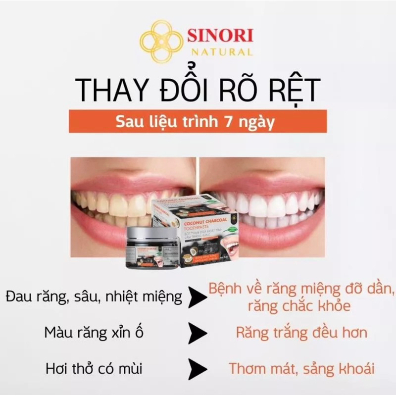 Bột trắng răng than dừa hoạt tính