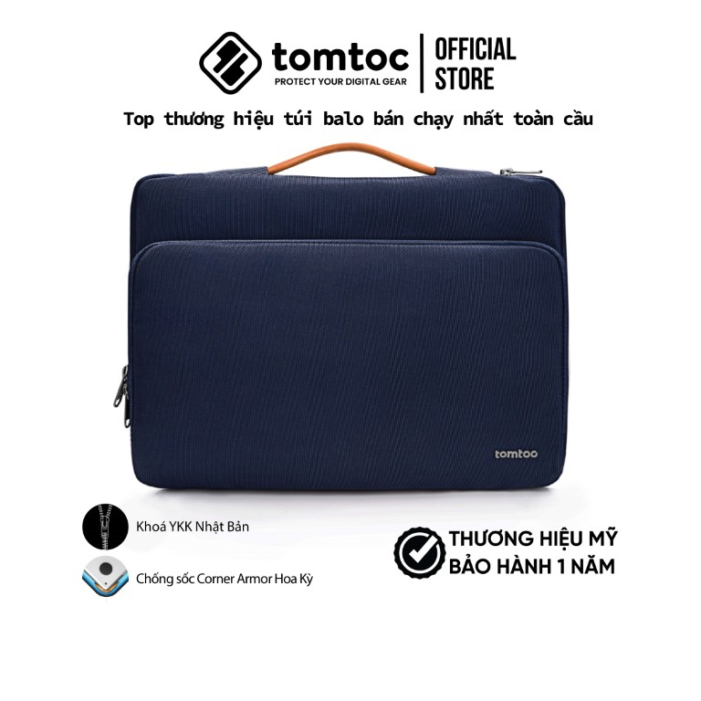 Túi xách chống sốc Tomtoc Briefcase dành cho Macbook Pro 13/14/15 - Hàng chính hãng