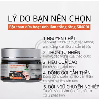 Bột trắng răng than dừa hoạt tính