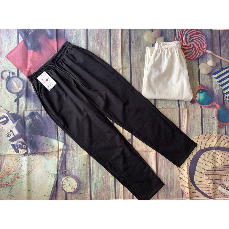 Quần dài đũi nam cạp chun thoải mái, chất đũi xước mát, from slim