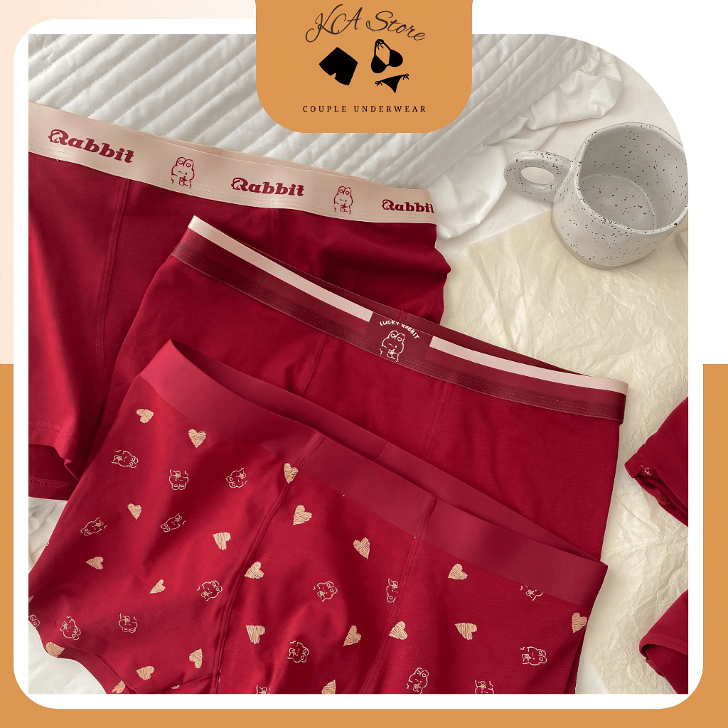Quần Lót Đôi Nam Nữ- Cặp Đôi Dễ Thương Có Lớp Kháng Khuẩn Cao Cấp K01 KASTORE
