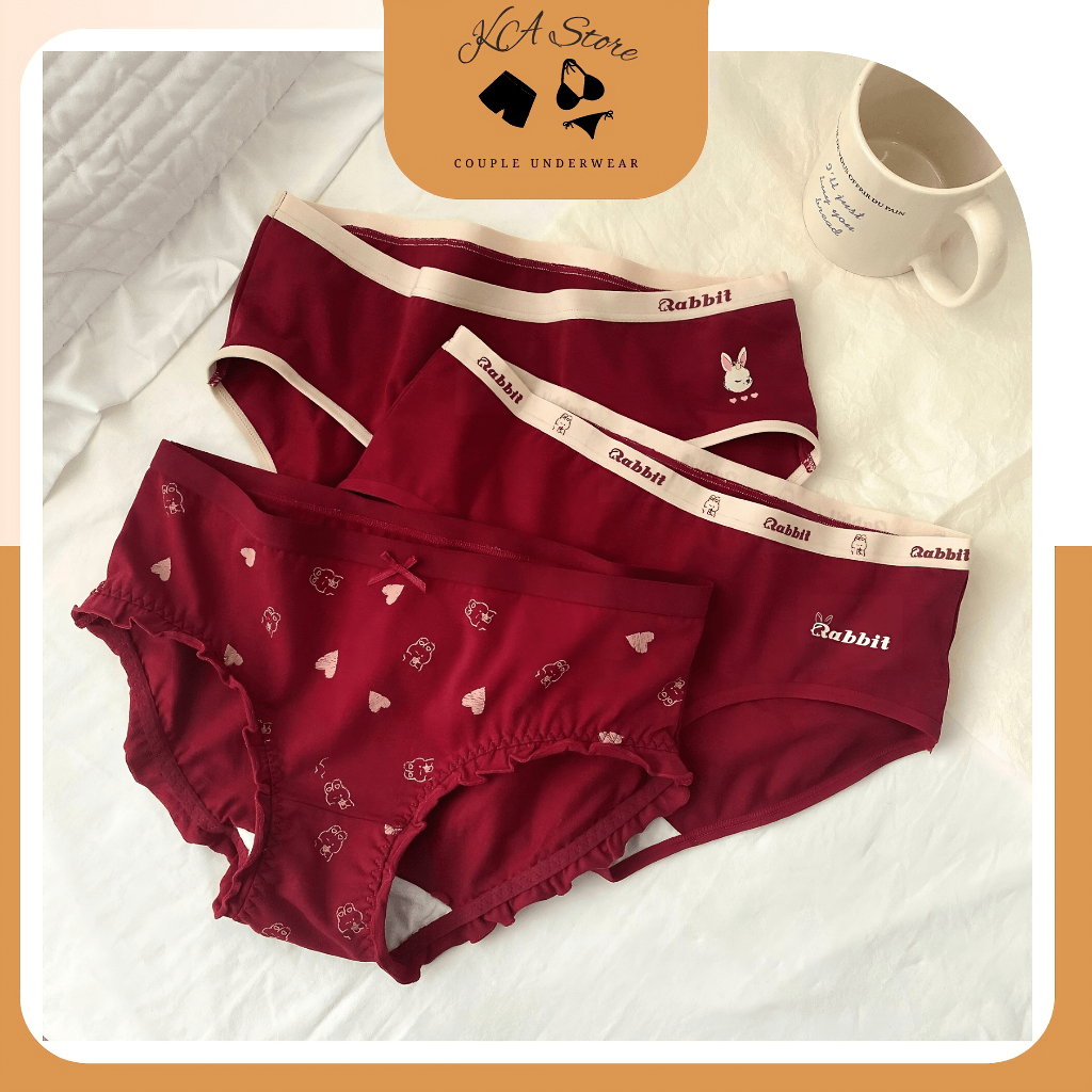 Quần Lót Đôi Nam Nữ- Cặp Đôi Dễ Thương Có Lớp Kháng Khuẩn Cao Cấp K01 KASTORE