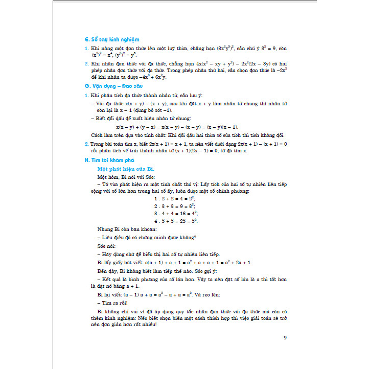 SÁCH - Em học toán 8 - tập 1 (biên soạn theo chương trình GDPT mới) - HAB