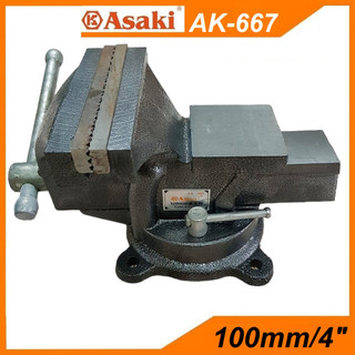 [có sẵn] Ê tô bàn nguội, miệng mở 100mm(4'') xoay 360° Asaki AK-667 /666 - shop uy tín, giá tốt
