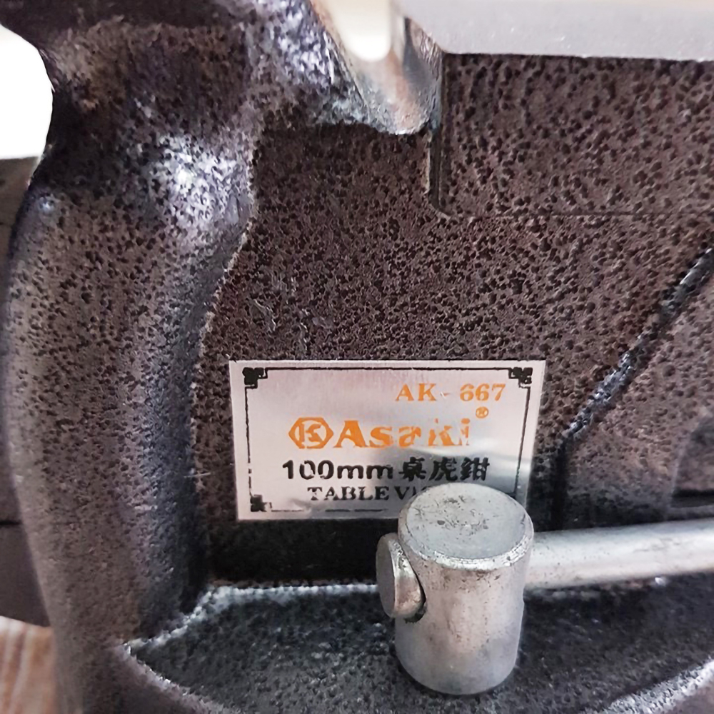 Ê tô bàn nguội, miệng mở 100mm xoay 360° Asaki AK-667 - shop uy tín, giá tốt