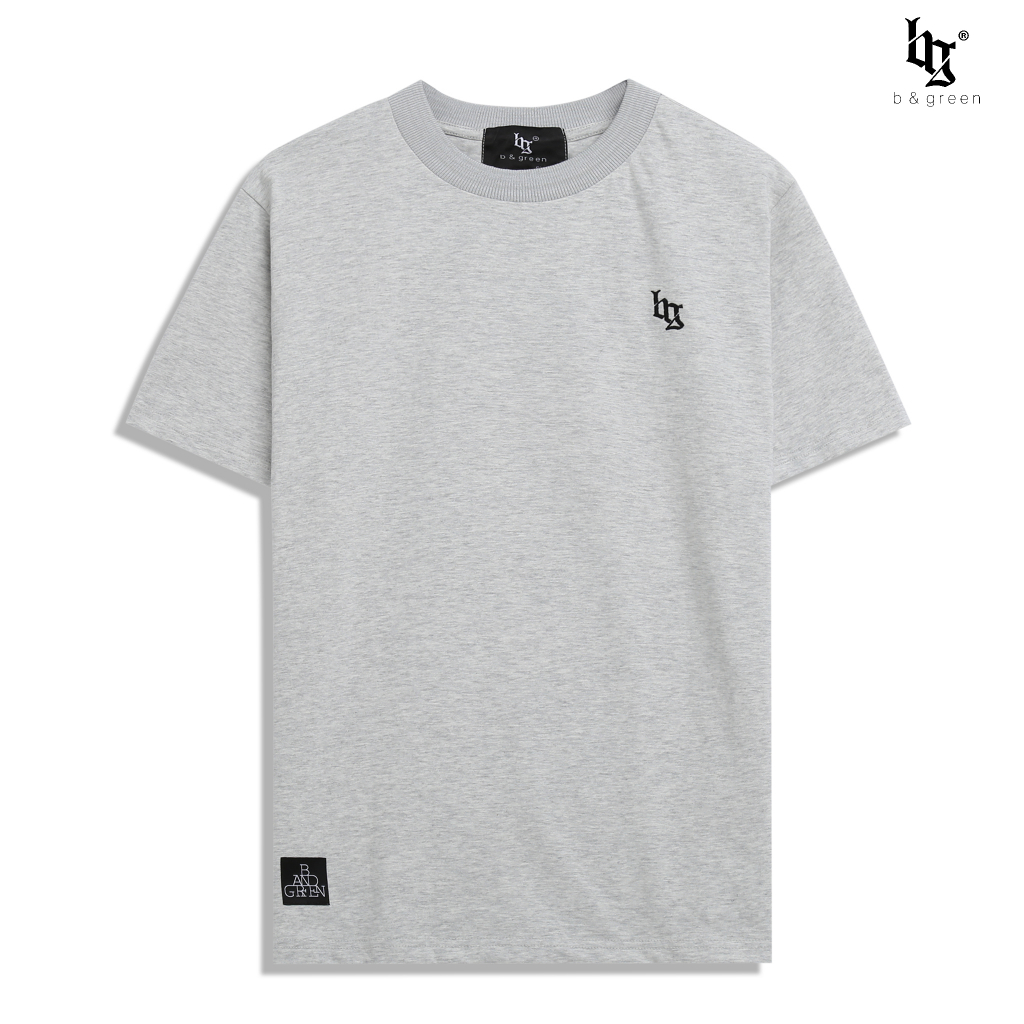 Áo thun nam B&Green co giãn thoải mái, thấm hút mồ hôi, cổ tròn thêu logo