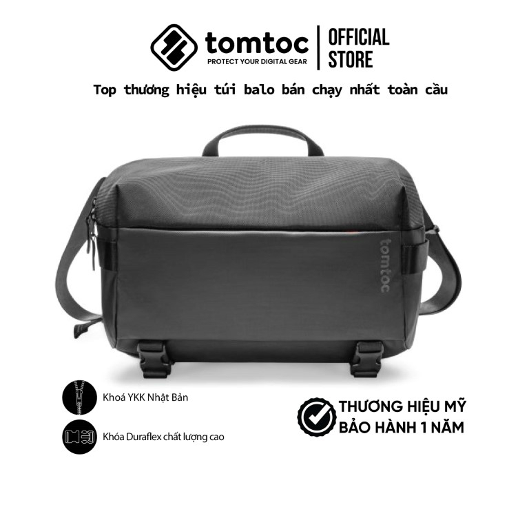 Túi đeo vai Tomtoc Urban Codura Sling Bag Travel and Work 13.3/14.2inch - Hàng chính hãng